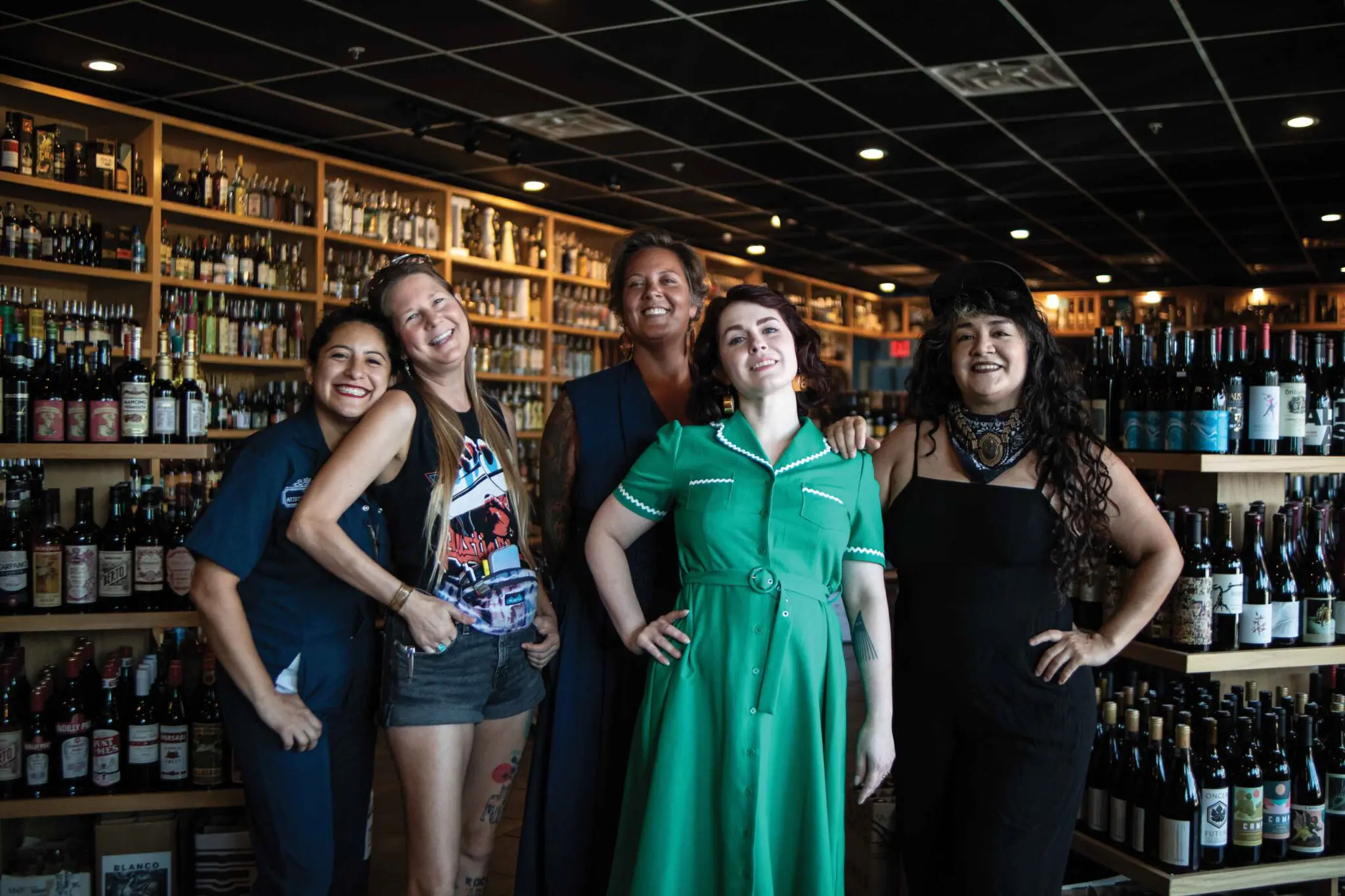 Kiki Litchfield and team at The Austin Shaker, East Austin cocktail supply store