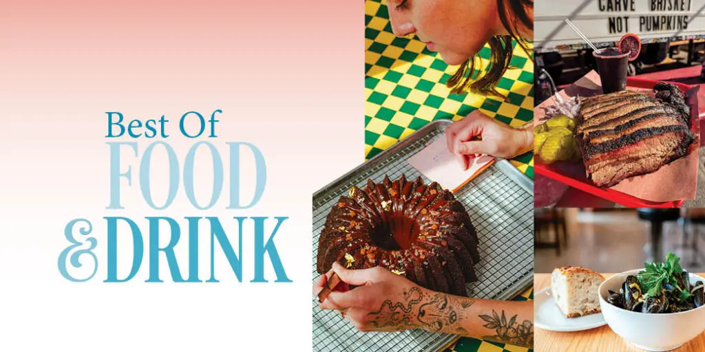 East Austin locals voted for their favorite food and drinks — from Veracruz tacos and Terry Black's BBQ to Rockman croissants and Nixta's Michelin-recognized tacos. Dig in.
