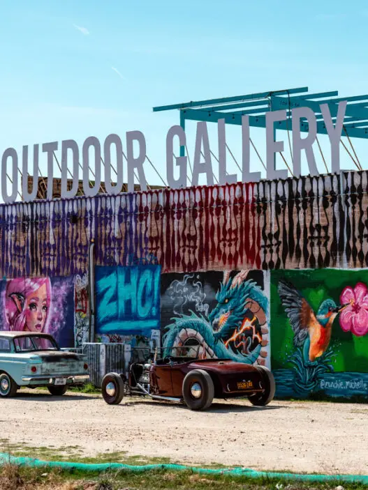 HOPE Outdoor Gallery mural walls at the new Austin location