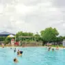 Patterson Park pool in the Cherrywood neighborhood of East Austin, Austin TX